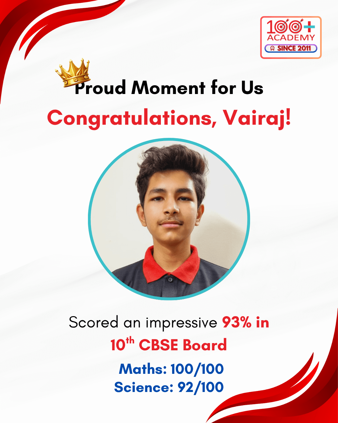 Vairaj - Class 10th Result